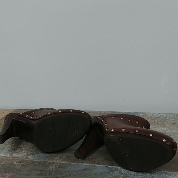 Micheal Kors Leather Mule Close Toe Leather Sz10 - Picture 5 of 5